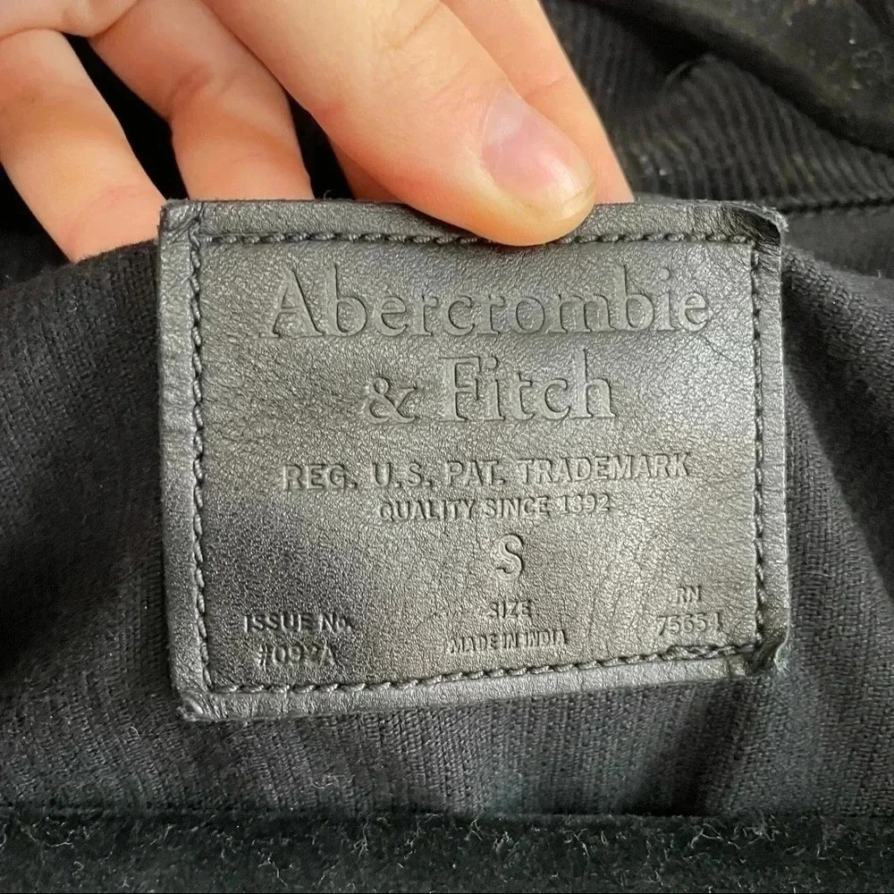 Abercrombie And Fitch Black Corduroy Button Down … - image 8